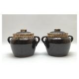 USA POTTERY BISCUIT JARS 6''