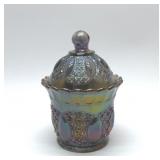 IMPERIAL  'BEADED JEWEL'' CARNIVAL CANDY DISH