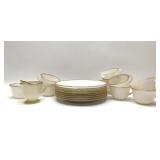 FIRE KING Assorted milk glass dishes