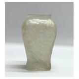 PHOENIX GLASS ART DECO FROSTED VASE