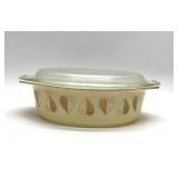 1959 PYREX GOLDEN HEARTS CASSEROLE DISH