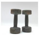 VTG 10LB YORK WEIGHTS CAST IRON 8''