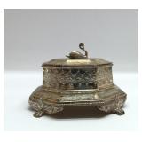 SWAN DRESSER BOX, SILVERPLATE
