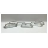 6 BUTTER DISHES 7''