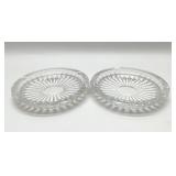 Crystal St Lambert vintage ashtrays