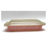 PYREX PINK DAISY CASSEROLE 11''
