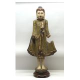 37' Burmese Mandalay Standing Buddha Statue