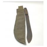 Antique machete with sheath 19ï¿½ï¿½