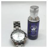 USS POLO MENS WRISTWATCH & COLOGNE