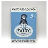10x7 Porcelain Fairy Soap sign