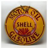 SHELL MOTOR OIL METAL SIGN 3D