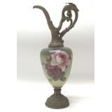 VICTORIAN EWER HAND PAINTED PORCELAIN