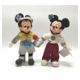 2 MICKEY MOUSE APPLAUSE PLUSH 12''