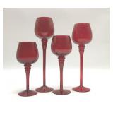 RUBY RED TALL CANDLE VOTIVES
