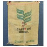 VTG BURLAP COFFEE BEANS BAG