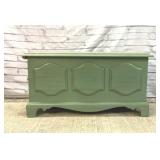 Vintage green blanket chest
