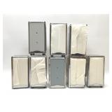 8 STAINLESS STEEL NAPKIN HOLDERS