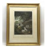 'SHEPHERDS REPOSING'' FRAMED ART