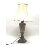 ORNATE TABLE LAMP FAUX MARBLE