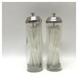 2 RETRO DINER STRAW DISPENSER