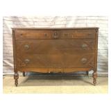 ANTIQUE 4 DRAWER DRESSER