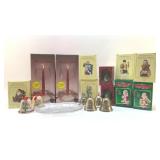 CHRISTMAS DECOR, CANDLES, BELLS, FIGURINES