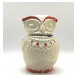 1930's AM BISQUE OWL COOKIE JAR 10''