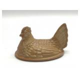 VTG Slag Glass Haen On A Nest Top