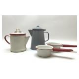 4 PCS OF ENAMELWARE