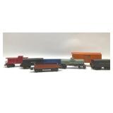 Assorted vintage Lionel train cars