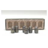 Sterling silver mini salt shakers 15.57g