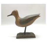 HAND CARVED WOODEN SEAGULL SCULPTURE