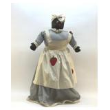 Lg black Americano homemade doll 32 inches