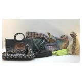 9 HANDBAGS PURSES