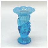 FENTON BLUE HAND VASE