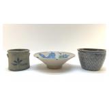 3 PCS 1970'S POTTERY