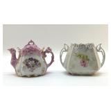 1800's 2 RS PRUSSIA SUGAR BOWLS