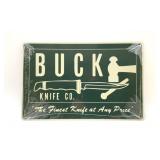 Buck knife company, metal sign, 17 '