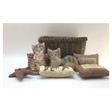 Country kittens in a basket 12'