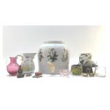 Assorted  glassware