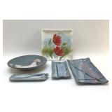 5 POTTERY PIECES