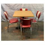 50's Style Diner Set 4 Chairs and Table