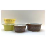 PYREX CASSEROLES 1970'S 11''
