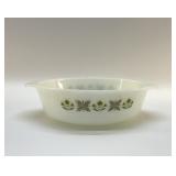 PYREX 1968 MEADOW GREEN CASSEROLE 11''