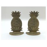 Brass pineapple bookends 6'