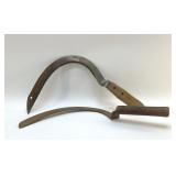 2 antique sickles 16 '