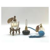 3 Antique Perfume Bottles 5'