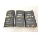 3 DON PABLO PIPE TOBACCO ADVERTISING PACKAGES