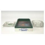 3 CIGARETTE ASHTRAYS