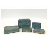5 VTG ASSORTED EDGEWORTH TOBACCO ADVERTISING TINS